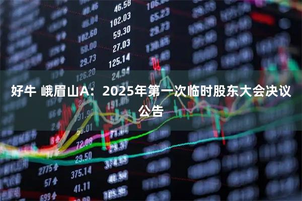 好牛 峨眉山A：2025年第一次临时股东大会决议公告